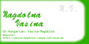 magdolna vasina business card